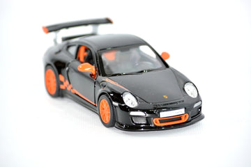 KiNSMART Porsche 911 GT3 RS SetOf4 1:36 Scale 5'' Die Cast Model Toy Super Sports Car White/Orange/Silver/Black
