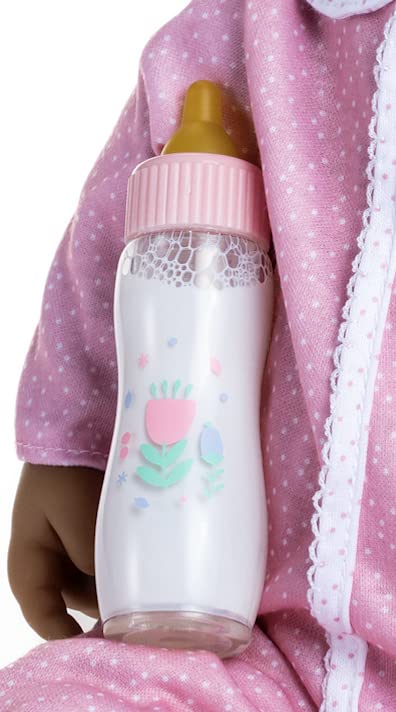JC Toys La Baby 20" Hispanic Soft Body Doll - Washable, Pink & White, Includes Hat, Pacifier & Magic Bottle, Model 15348