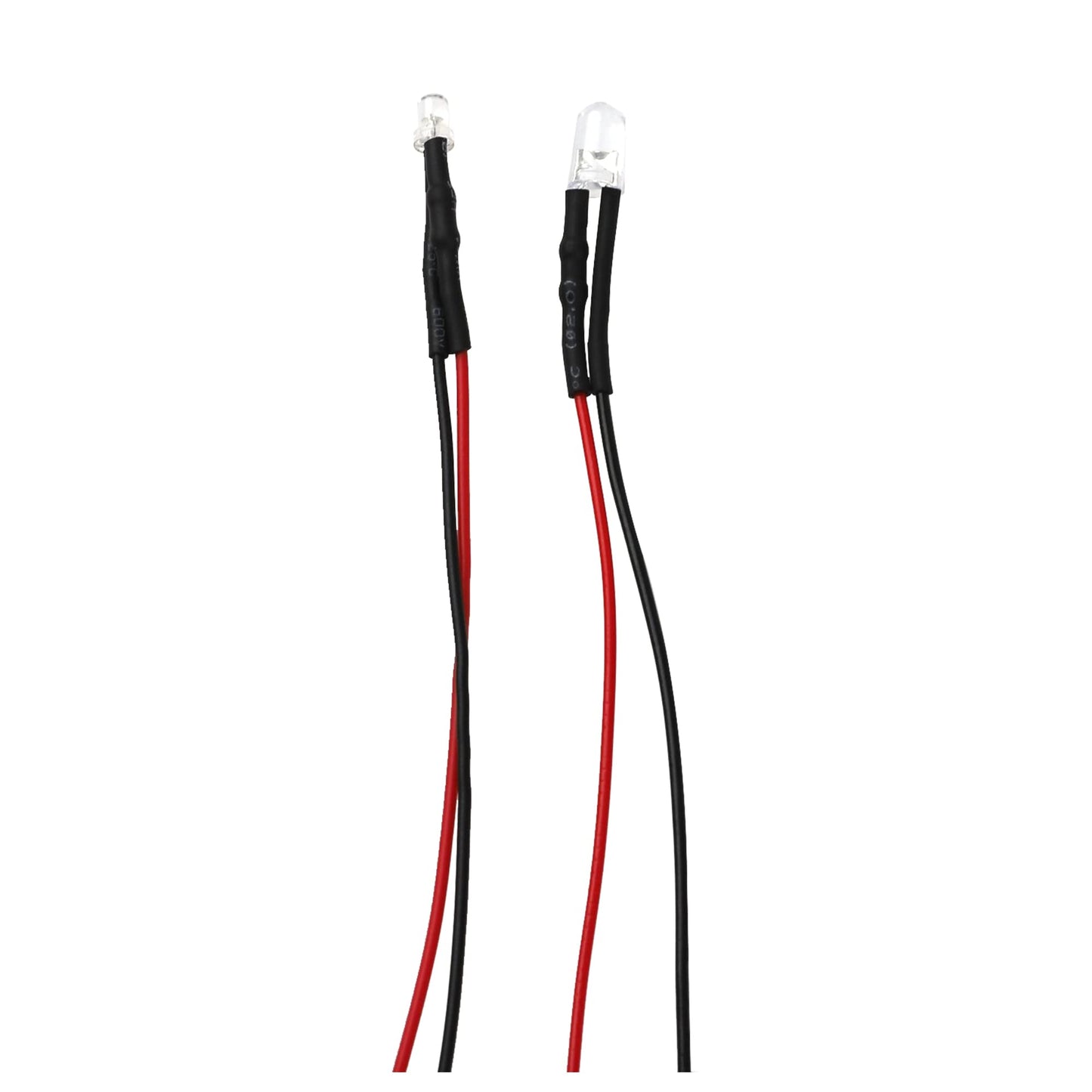 15PCS HIRCQOO RC Car 3MM & 5MM Pre Wired Led Light Emitting Diodes 12V Mini Single Led Bulbs Compatible with Traxxas TRX-4 TRX-6