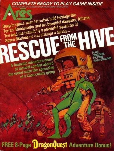 Spi: Ares Magazine # 7, With Rescue From The Hive Board Game
