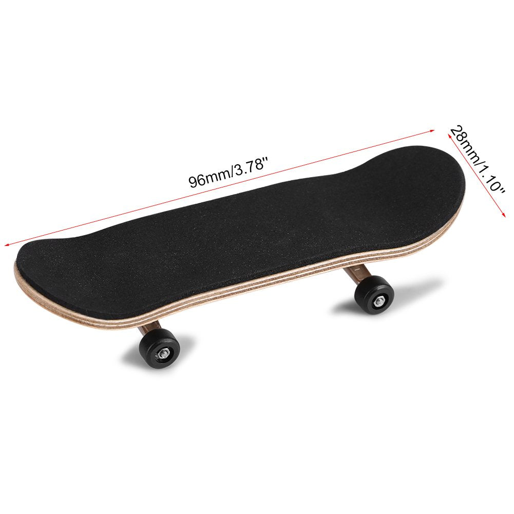 Aqur2020 1Pc Mini Finger Skateboards Maple Wooden+Alloy Replacement Wheels Fingerboard With Box Reduce Pressure And Tools For Ki