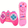 Aalfa Baby Teething Toy, Soft Tv Remote+Game Machine Shape Chew Set Intellectual Development Intellectual Development Educationa