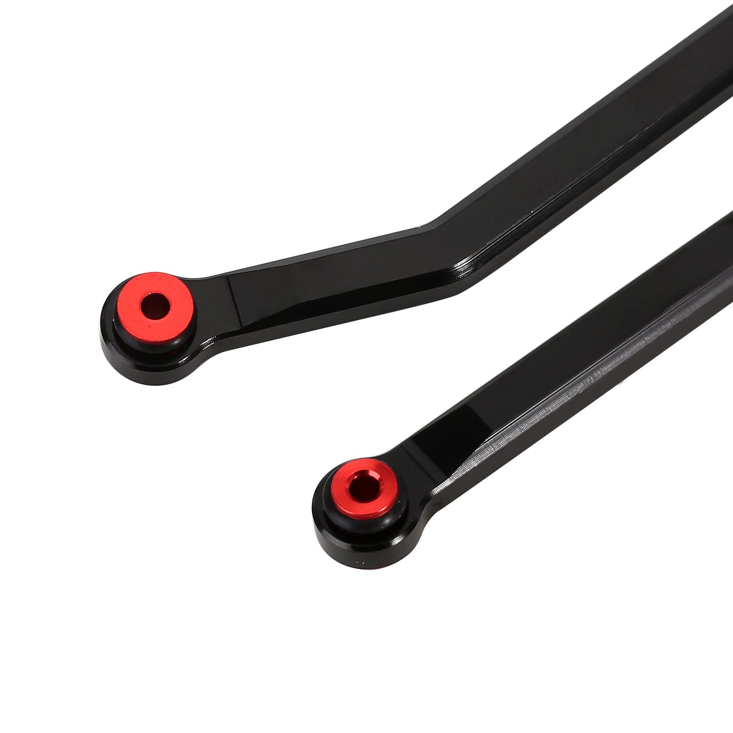 INJORA High Clearance Chassis Links Set Black Links for SCX24 Gladiator Dodge Power Wagon Axial 1/24 RC Crawler Car (Black)