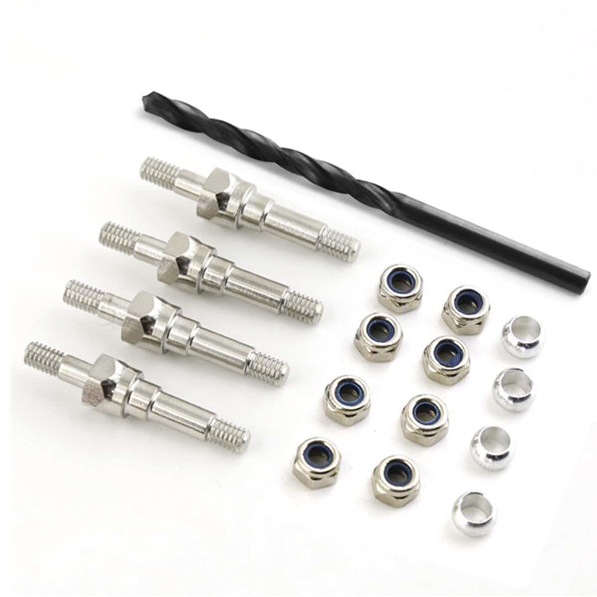 #45 Steel Shock Standoff Set Upgrade Parts for 1/7 Arrma 6S Big Rock Felony Fireteam Infraction Mojave 6S,1/8 Kraton Notorious O