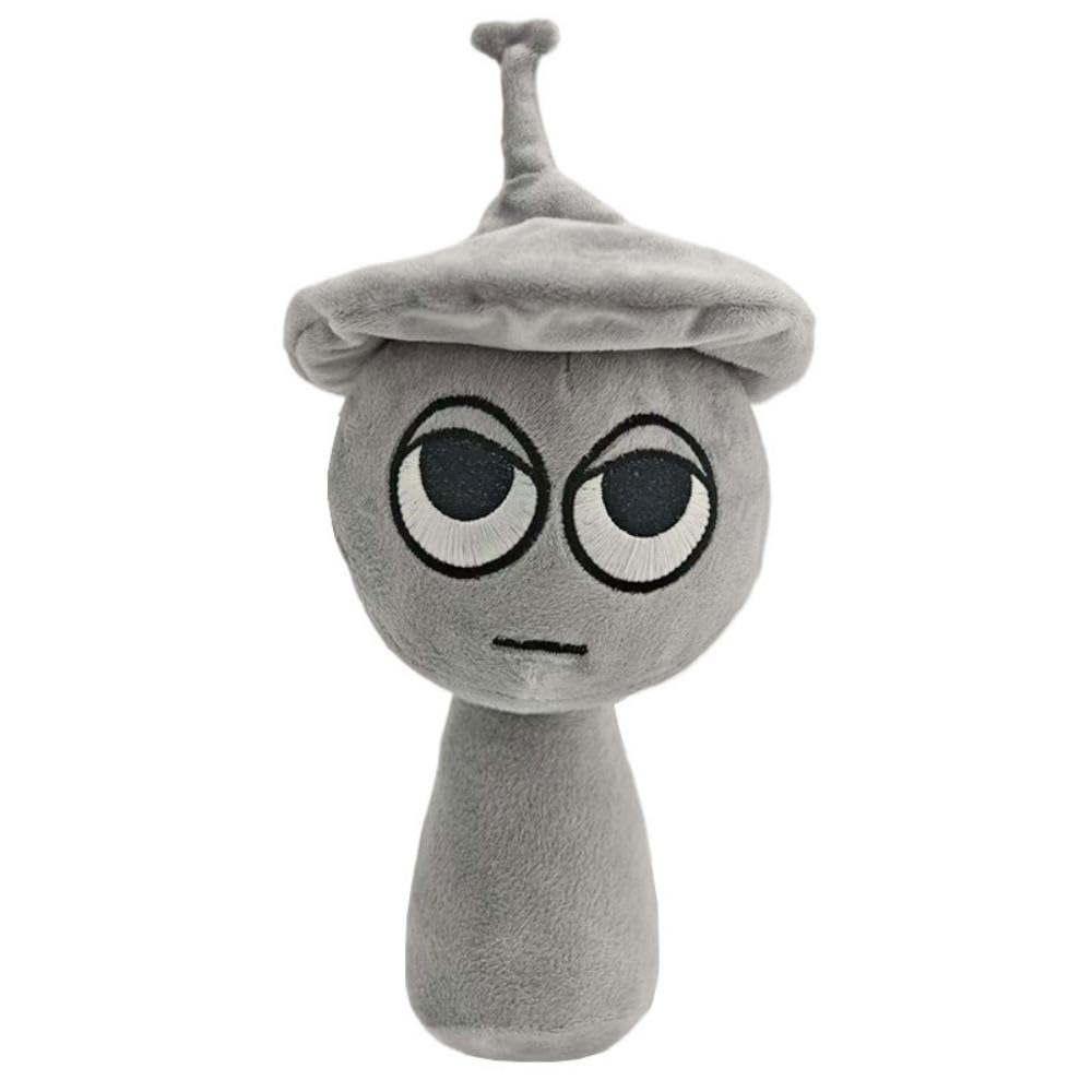 WeHDL Sprunki Plush, 10'' Cute Silver Clukr Plushies Toy for Fans Gift, Soft Stuffed Figuer Doll for Kids Adults, Birthday Chris