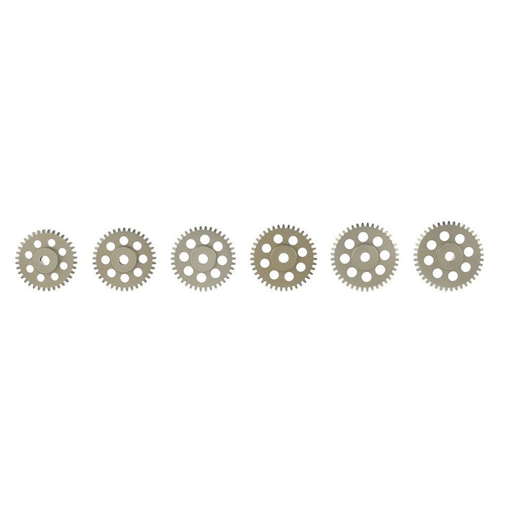 KingVal Replacement 6PCS 48DP 3.175mm 36T 37T 38T 39T 40T 41T Aluminium Pinion Motor Gear Combo Compatible with 1/10 RC Car Brus