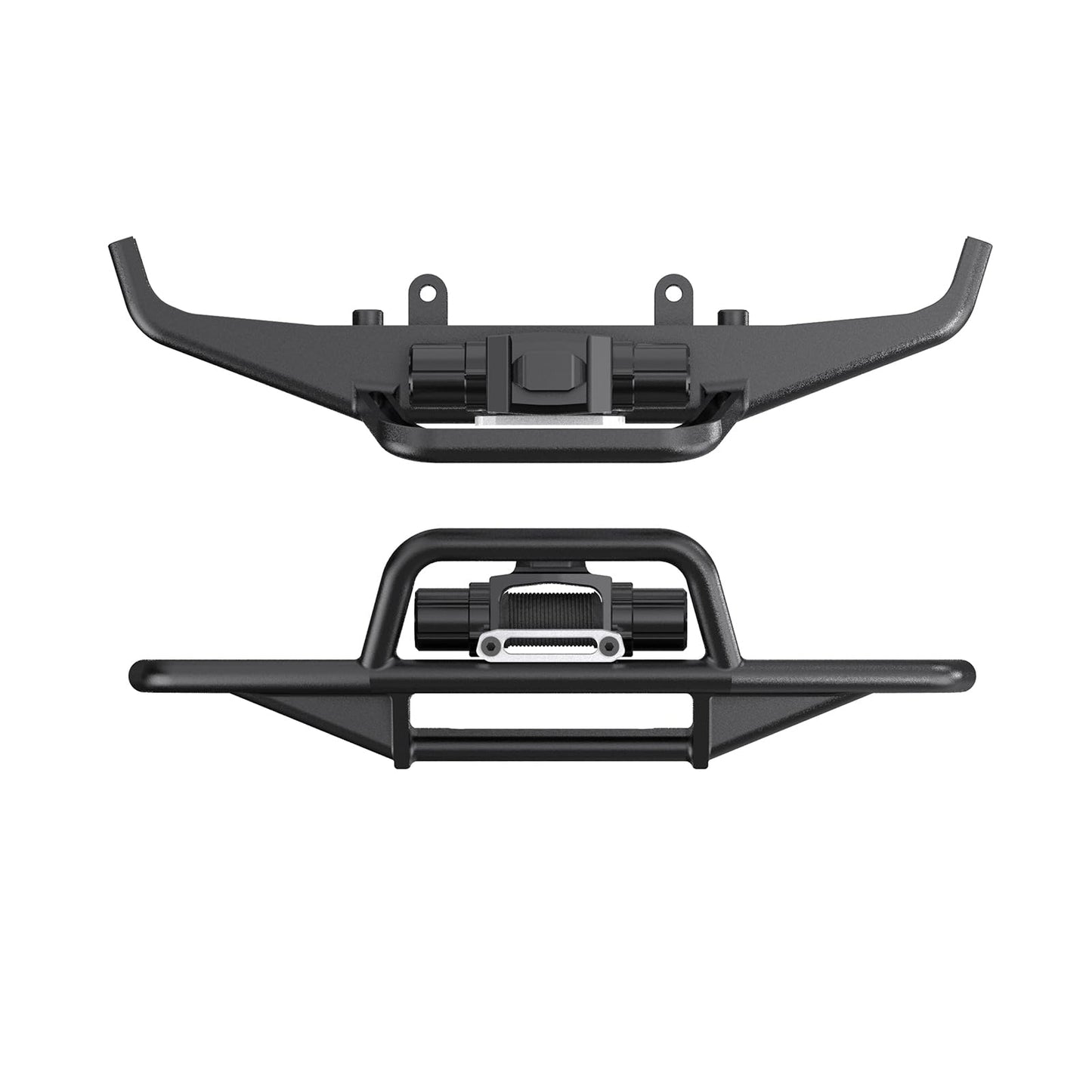 SPEELIK Front Bumper Aluminum Winch for Traxxas 1/18 TRX4M High Trail K10 F150 Upgrade Parts RC Crawler Car