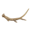 Creative Co-Op Aluminum Antler D Cor, Gold Finish Figurine, 16'' L X 5'' W X 5'' H, Greige
