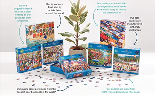 Gibsons Puzzle – Spotters At Doncaster By David Noble – 1000 Piece Puzzle For Kids And Adults – Ages 14 Years Old And Up