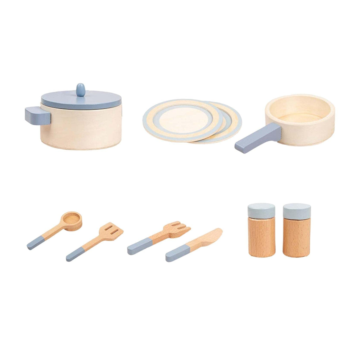 CALANDIS Kids Kitchen Playset Pretend Play House Toy Wooden Play Toys Set Girls Boys | Kitchens | Preschool Toys & Pretend Play
