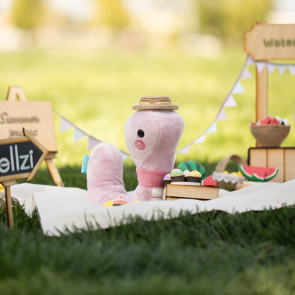 Bellzi Worm Cute Stuffed Animal Plush Toy - Adorable Soft Worm Toy Plushies And Gifts - Perfect Present For Kids, Babies, Toddlers - Wormi