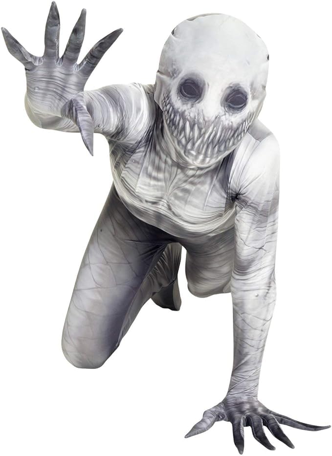 Morphsuits The Rake Costume For Kids, Zalgo Scary Halloween Costume For Boys, Creepy Kids Outfit, Fun Dress-Up, X-Large