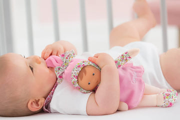 Corolle Miss Pink Blossom Garden Soft-Body Baby Doll, 9.5" Vinyl, Pink, Model 9000010110