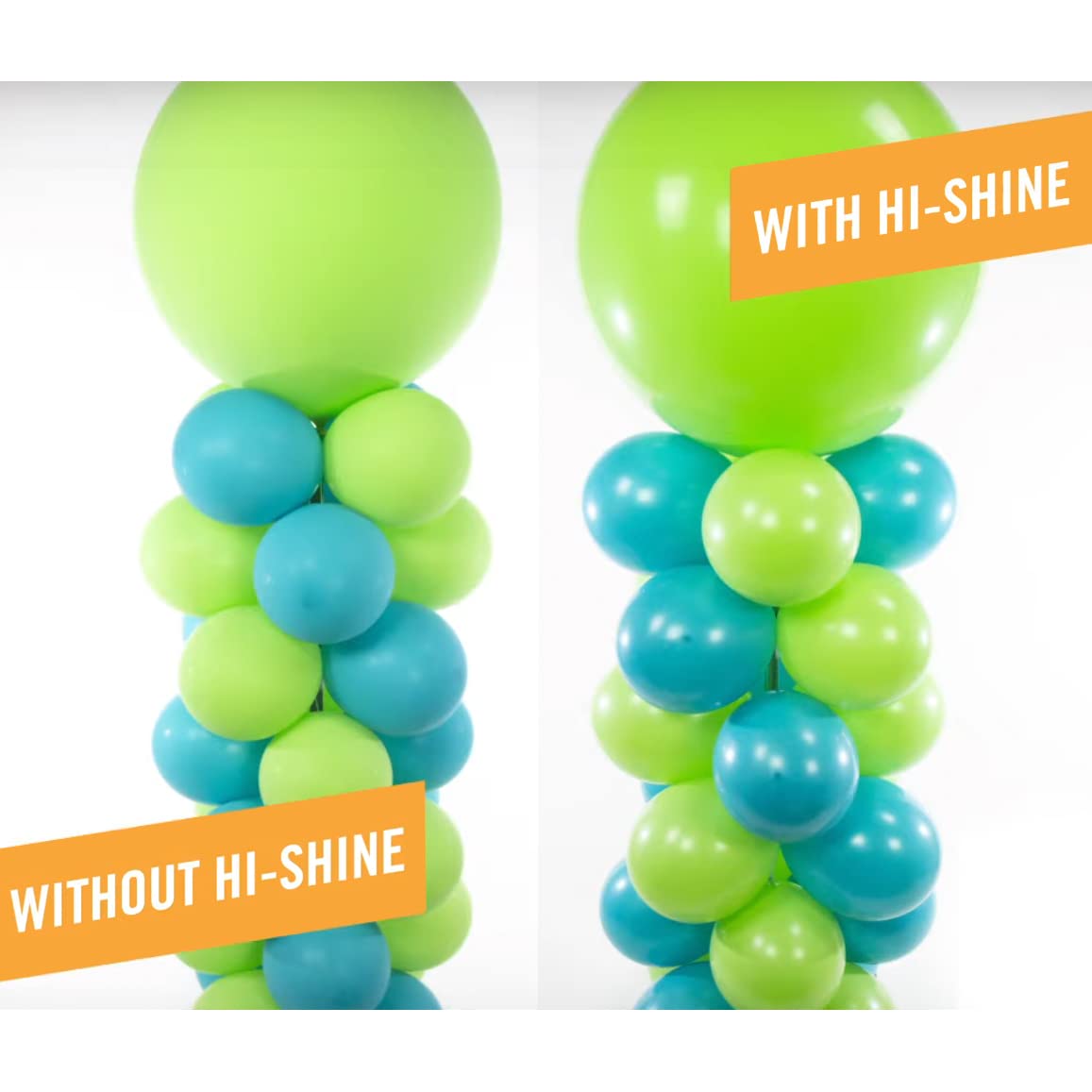 HI-FLOAT Hi-Shine Balloon Shining Spray, 8 Ounce, Clear, Model 43156, Plastic
