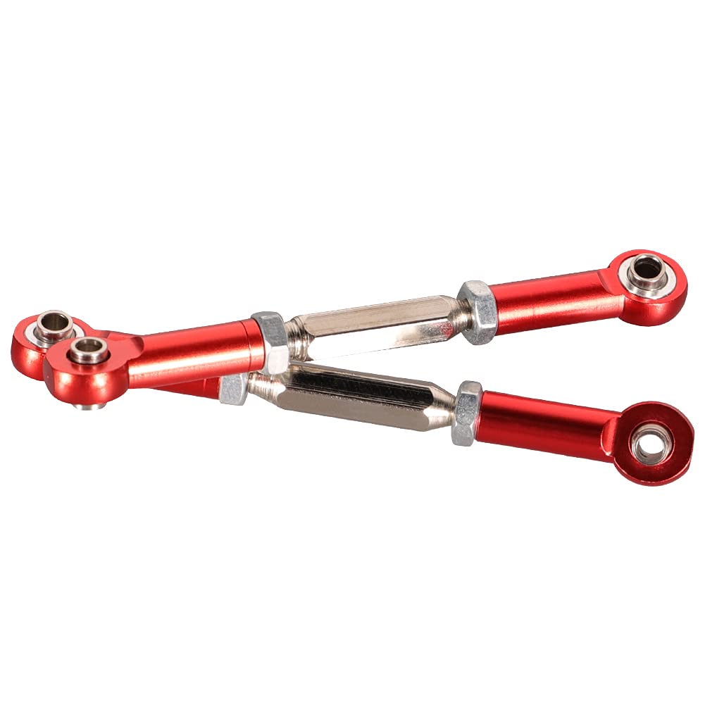 WEISHUJI Aluminum Turnbuckles and Camber Links with Rod Ends,Adjustable Aluminum Steering Linkage Servo Link Pull Rod Turnbuckle