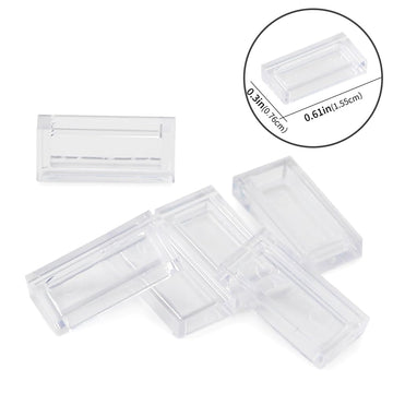 Feleph Transparent Clear 1×2 Tile ×700 Parts And Pieces Flat Bricks, Bulk Building Blocks For Smooth Surface Wall Floor, Toy Accessories Compatible With Major Brands