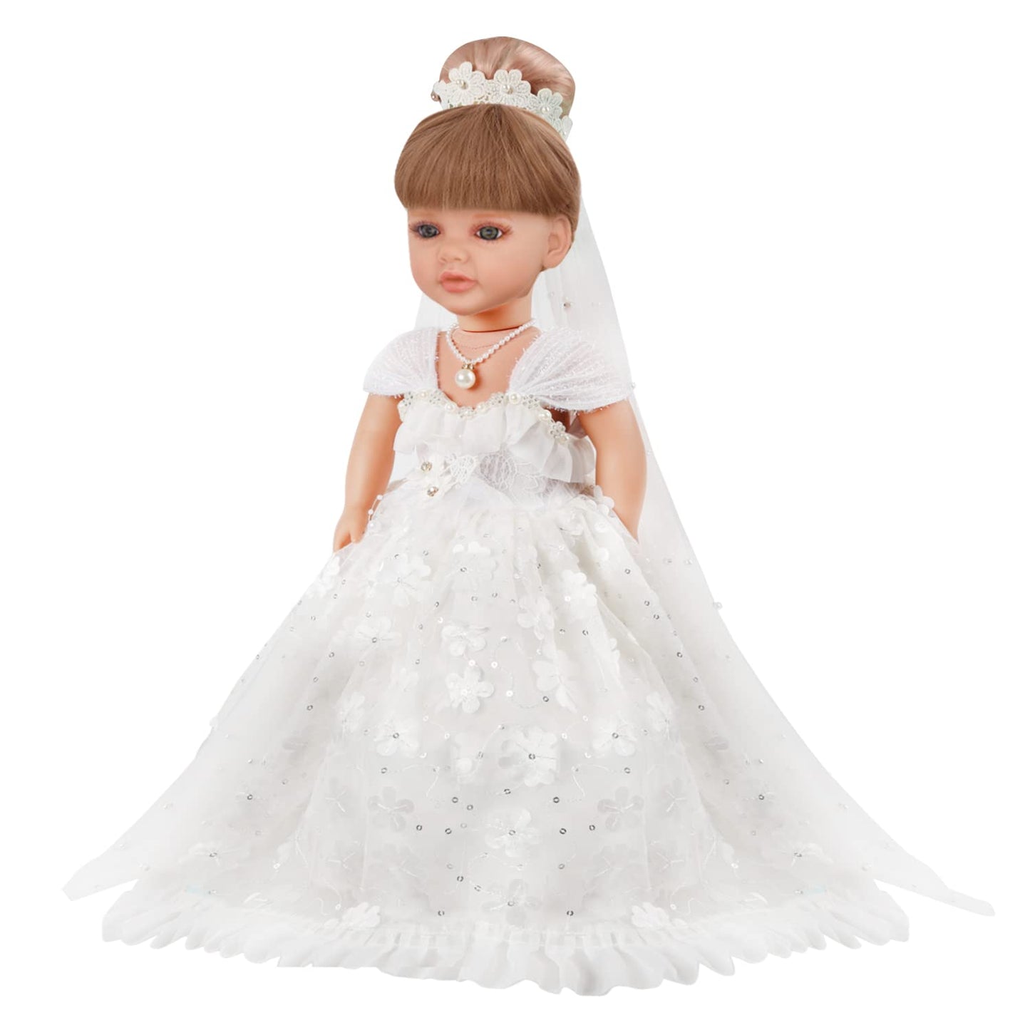 18-Inch Doll Clothing And Accessories Set - Suprise Wedding Doll Dress For 18 Inch Girl Doll For Birthday Wedding Party