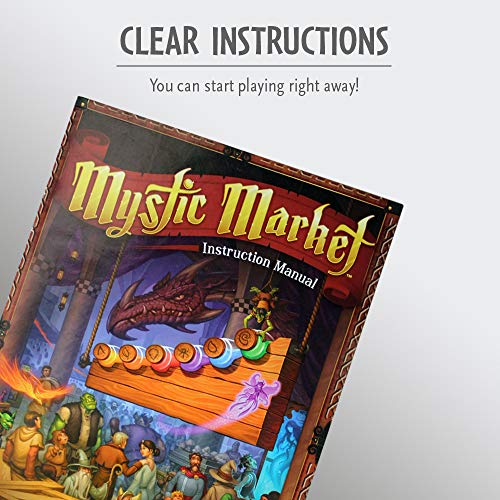 Thinkfun Mystic Market Strategy Card Game For 2-4 Players Ages 10 And Up – An Exciting Fast Paced Game Perfect For Both Families And Gamers, Multi
