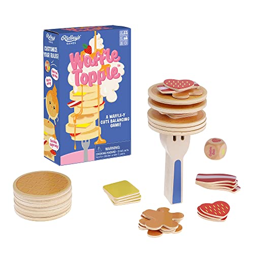 Ridley'S Games: Waffle Topple | Fun Food Balancing Game For All Ages | Game For 2+ Players With 15 Minute Playtime For Ages 6+ |