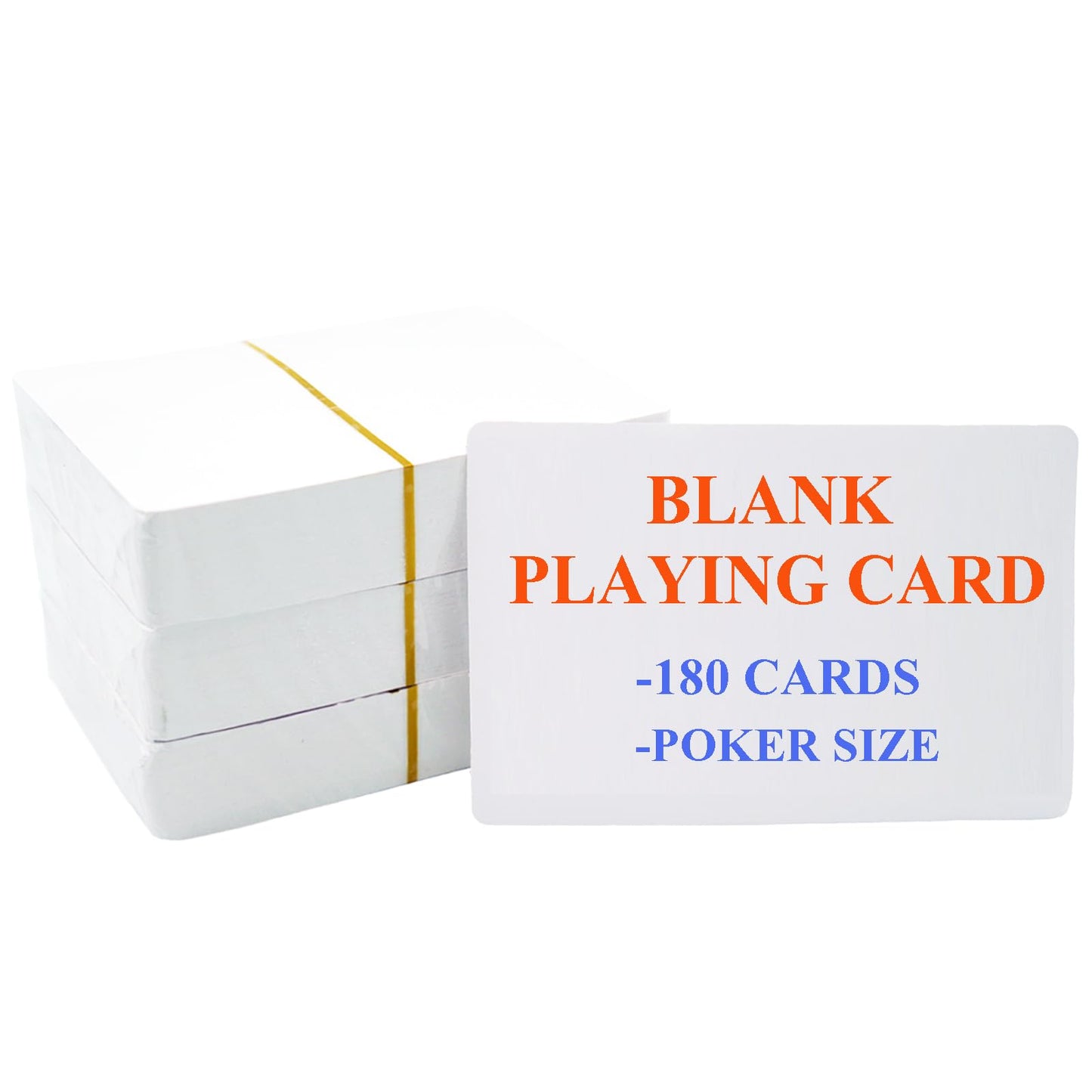 Seetooogames Printable Blank Playing Cards - 180Pcs Playing Card Paper, Blank Poker Cards To Write On, For Diy Games, School Edu