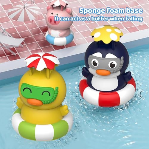UXSIO Rocket Sprinkler for Kids, Outdoor Water Toys Rocket Launcher, Summer Activity for Boys & Girls Age 3 4 5 6 7 8, Green