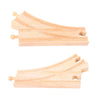 Bigjigs Rail Curved Points (Pack Of 2) - Other Major Wooden Rail Brands Are Compatible