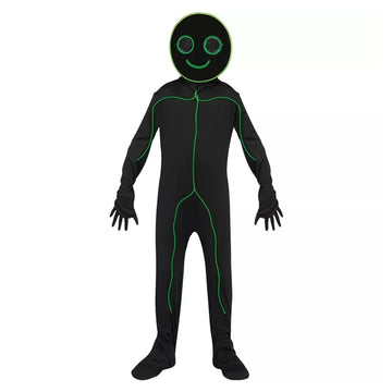 E.L. Stick Figure Light-Up Child Costume | Small 4/6