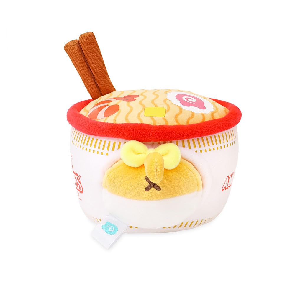 Anirollz x Nissin Cup Noodles Bowl Calico Kittiroll Outfitz Plush - Adorable Collectible Plush Toy in Ramen Cup Costume