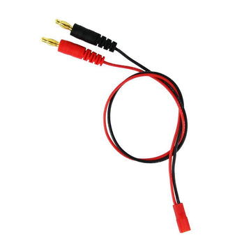 FLY RC 4mm 4.0mm Male Banana Plug Connector Charge Lead to JST 20awg Soft Silicon Charging Cable Wire 30cm 11.8inch Lipo Parts f