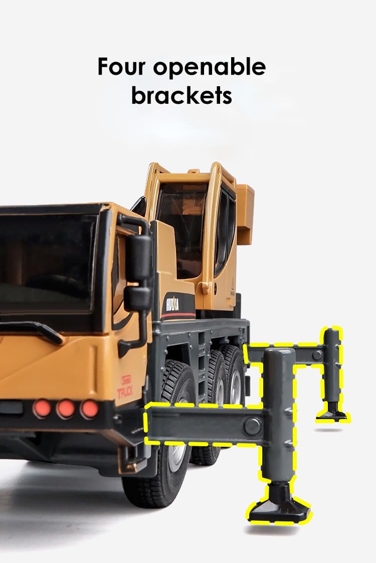 Gemini&Genius 1/50 Scale Autocrane Toys, Crane Truck Construction Vehicle, Alloy Boom Truck Engineering Car Models, Great Gifts,