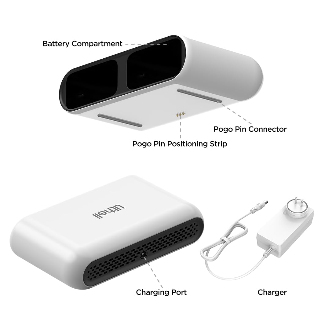 Litheli Charger for U20 Battery 50 Mins Fast Dual Charging