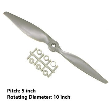 TOP-VIGOR 3pcs CCW RC Propellers 1050 10 x 5 Inch 2-Vane RC Vehicle Propellers Replacement for RC Airplane with Adapter Rings Ny