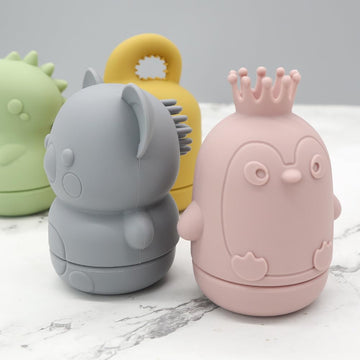 Ginbear Silicone Baby Bath Toys, Non-Toxic Mold Free Infant Squirty Bathtub Toys For Toddlers 6 Months+, Pack Of 4 (Terricolous)