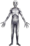 Morphsuits Kids Rake Costume, Medium Gray Spandex Halloween Outfit, Model KLMTRM