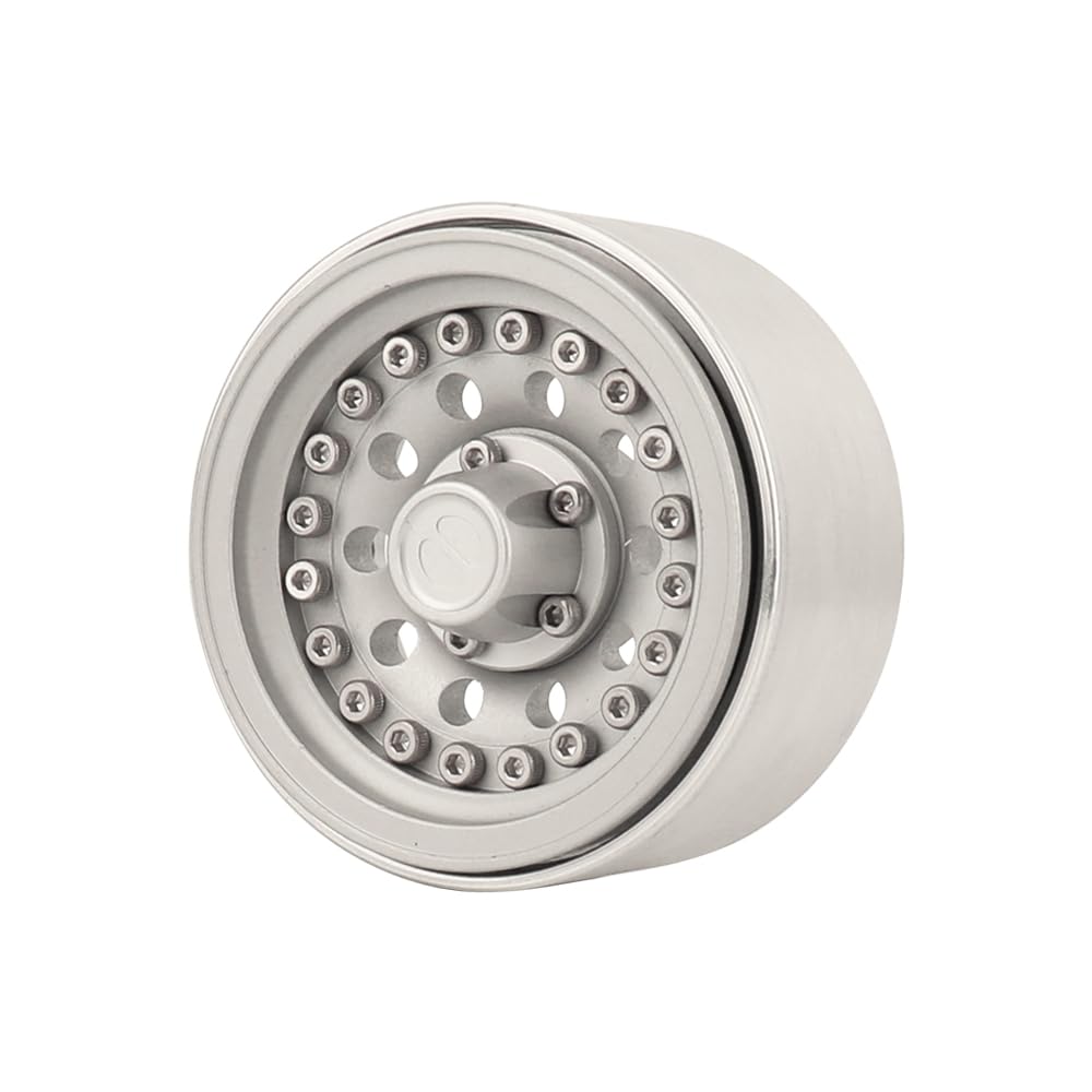 RZXYLRC 1/10 RC Crawler 4Pcs 1.9 Inch Beadlock Wheel Hub Rim Rims Aluminum Alloy for TRX4 TRX6 Axial SCX10 III AXI03007 GRT EX86
