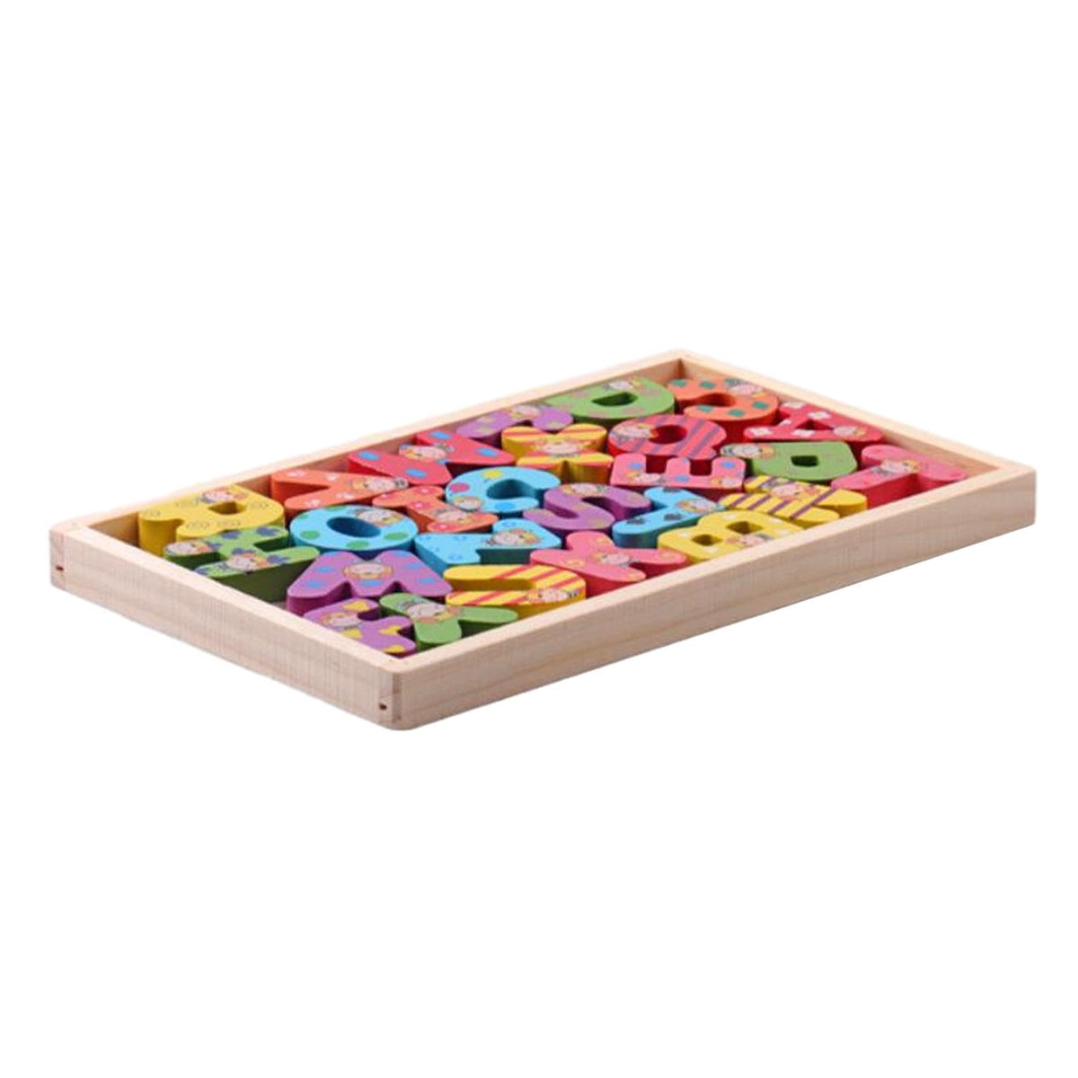 MerishoppWooden Puzzle Board Montessori Puzzles For Kids Boys And Girls Children Uppercase Letter|Baby|Toys For Baby|Development