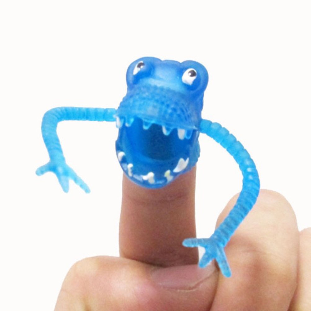 Toyvian 20 Pcs Plastic Finger Monsters For Kids Party Bag Fillers Fun Toys Puppet Show (Random Pattern)