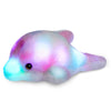 BSTAOFY 10 Light up Dolphin Stuffed Animal Night Light Colorful Glowing Dolphin Soft LED Plush Toys Gift for Kids on Christmas