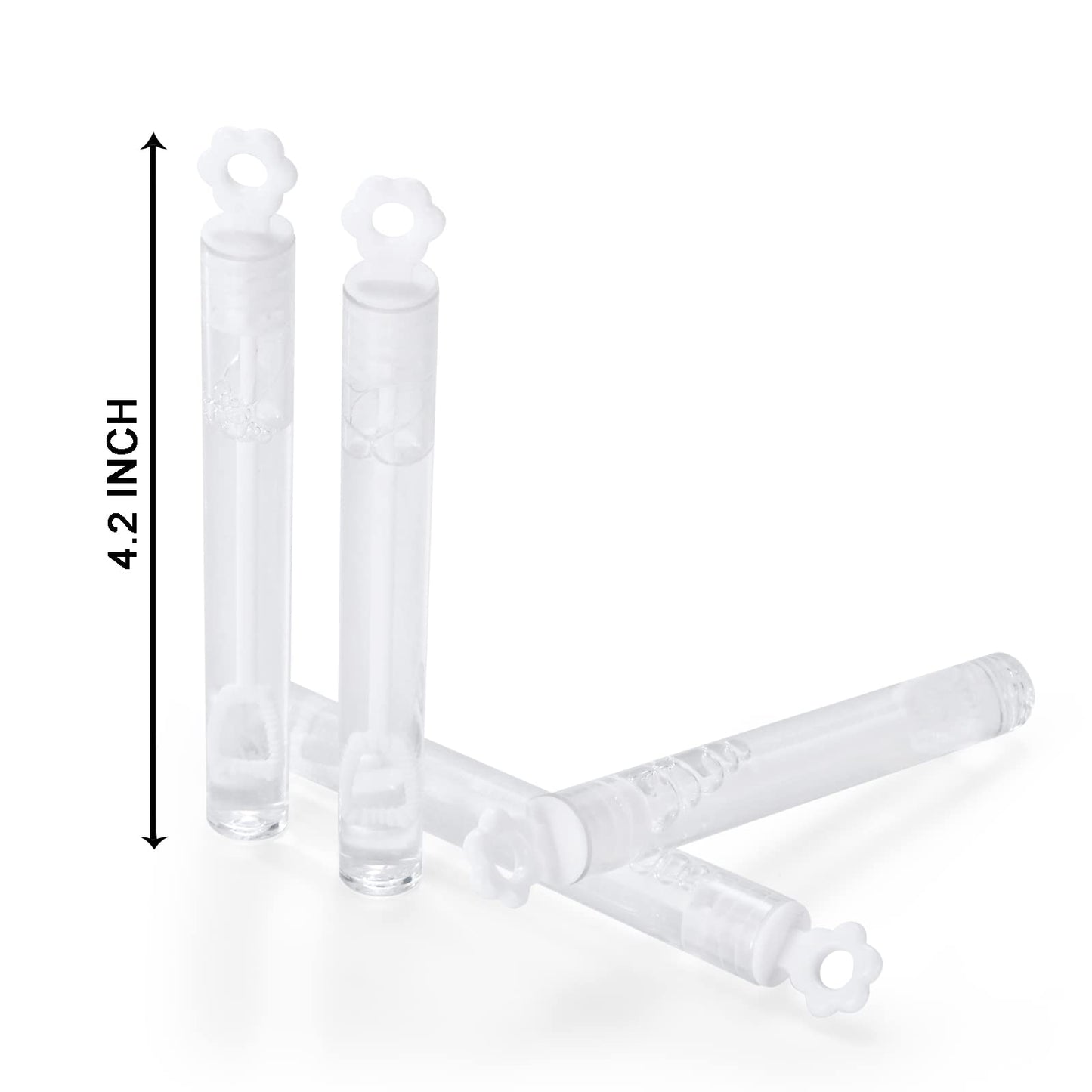 180 Pieces Mini Bubble Wands Set,White Petal Bubble Wand For Weddings,Valentine'S Day,Anniversaries,Celebrations,Themed Party,Su