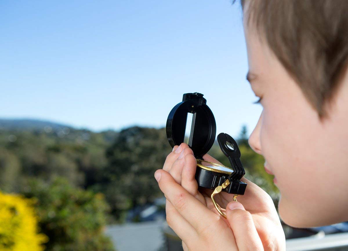 Adventure Kidz Outdoor Exploration Kit, Yellow Backpack, Binoculars, Magnifying Glass, Lensatic Compass, Fox Whistle For Boys And Girls