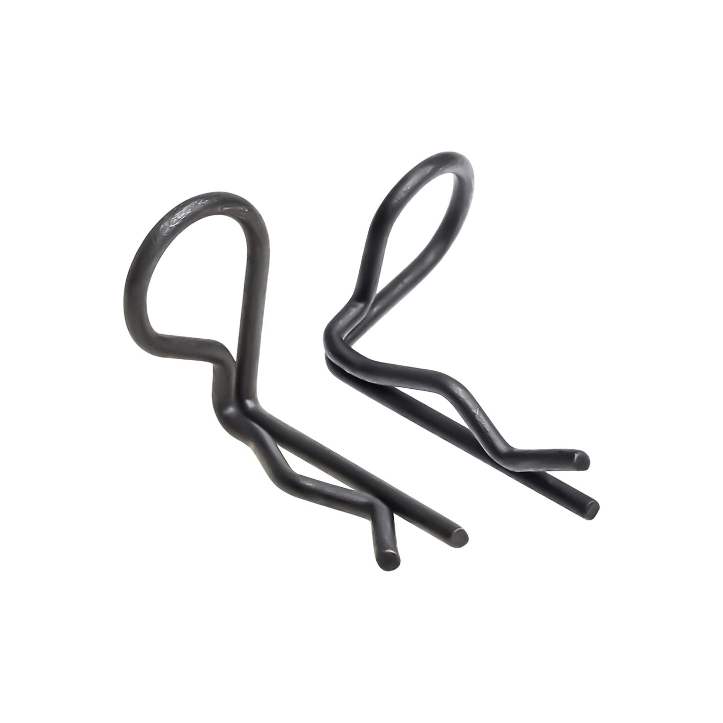 HobbyPark 50-Pack 90-Degree Angle Body Clips Bent Pins for All 1/10 Scale Model Car Truck Crawler Truck Buggy Black