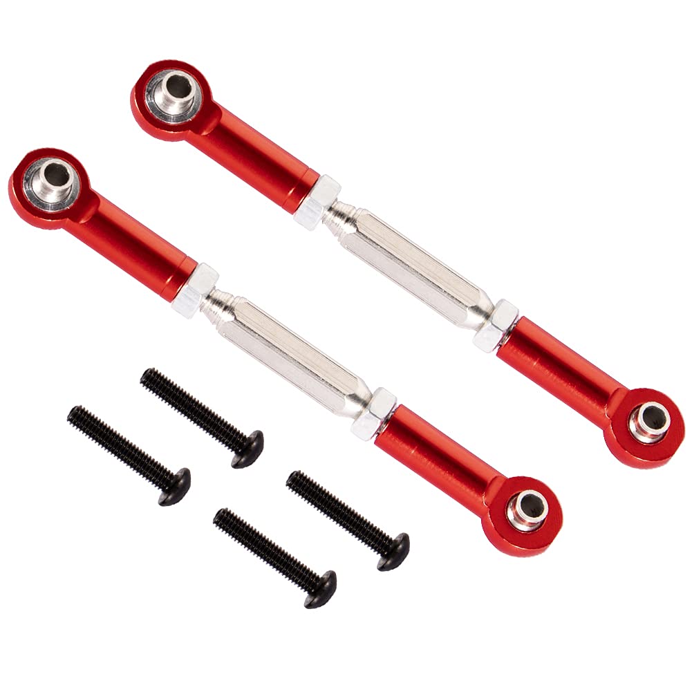 WEISHUJI Aluminum Turnbuckles and Camber Links with Rod Ends,Adjustable Aluminum Steering Linkage Servo Link Pull Rod Turnbuckle