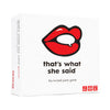 That's What She Said Game - Hilariously Twisted Party Game for Ages 17+ - White/Red - Model 91537 - Fun Paper Game