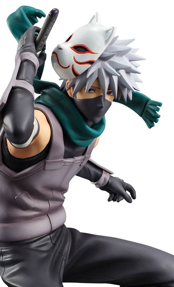 Megahouse G.E.M. Naruto Hatake Kakashi Anbu Figure, Multicolor, PVC, Model MH82842R