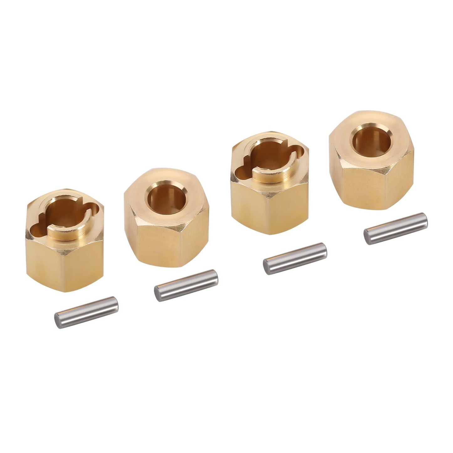 INJORA Brass Wheel Hex Hub 6mm(+2mm) Extenders Adaptor for 1/18 RC Crawler Car TRX4M Upgrade Parts