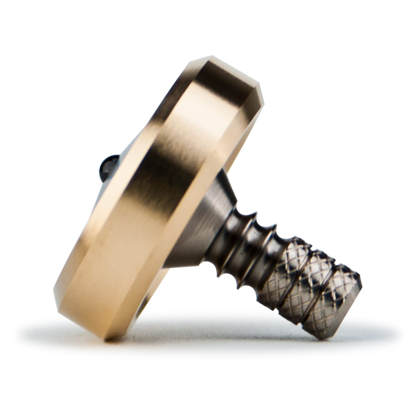 DjuiinoStar enhanced Spinning Top Brass Collar with Titanium Stem 8-10 Minutes High Precision EDC Desktop Toy DST-814R