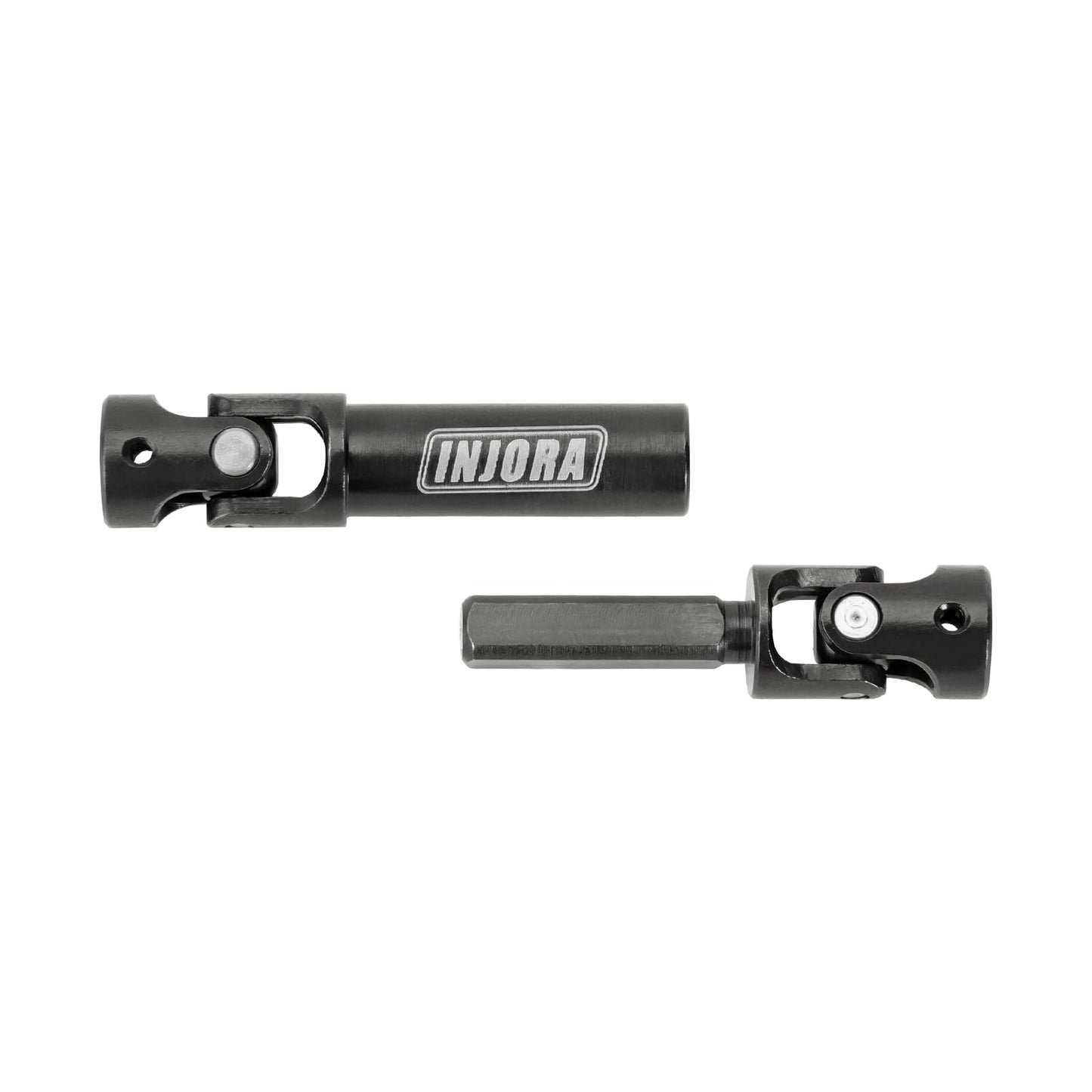 INJORA Drive Shaft with D-Shaped Holes - Hardened Steel Driveshafts for 1/24 RC Crawler FMS FCX24 Upgrades