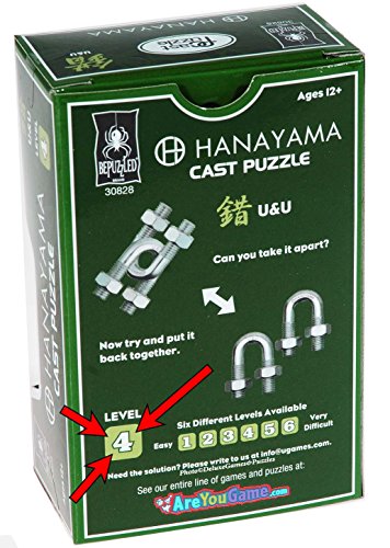 Bepuzzled |U&U Hanayama Metal Brainteaser Puzzle Mensa Rated Level 4, For Ages 12 And Up