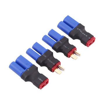OliRC 4pcs EC5 to T-Plug Style Male Female RC Connector Adapter(C82-4)