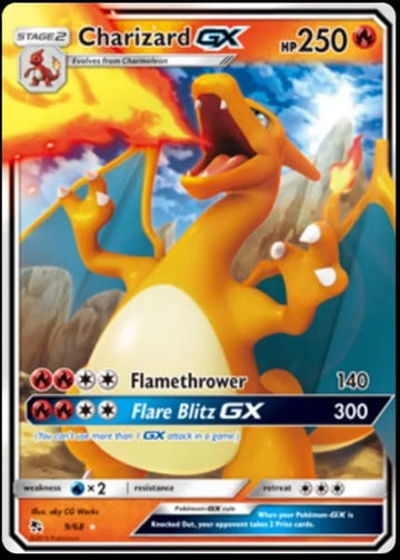 Pokemon - Charizard Gx - 9/68 - Hidden Fates - Ultra Rare